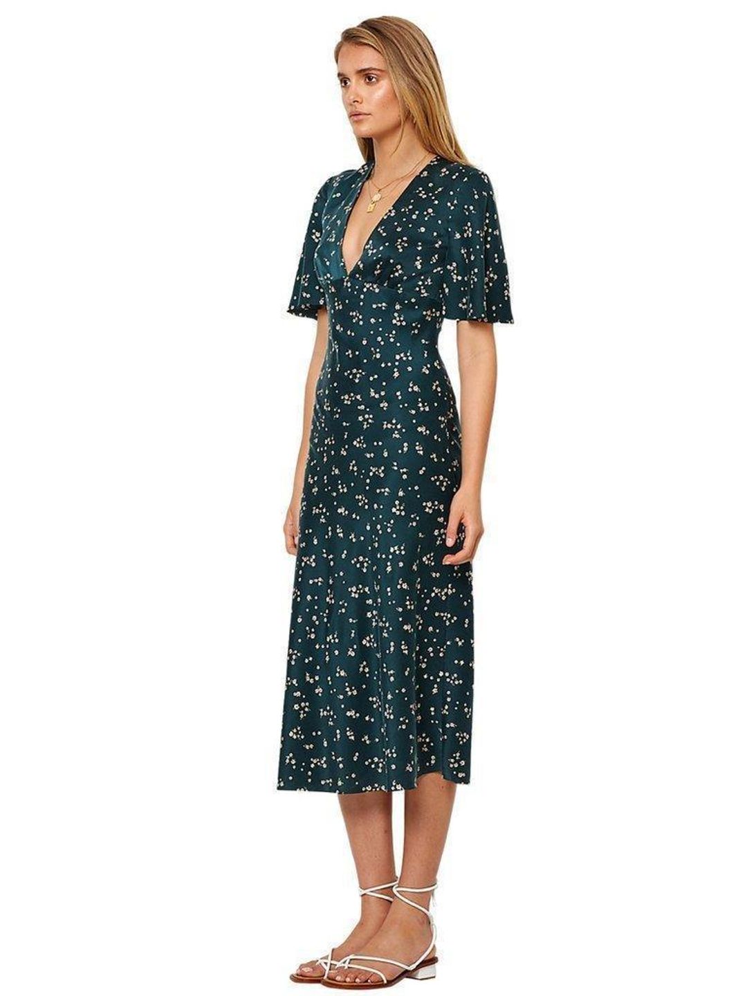 Bec and Brige Jardin Midi Dress Size 10 for rent on The Volte - main image