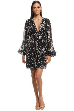 Camilla and Marc Gardin Mini Dress Floral Black Size 6 for rent on The Volte - image 3