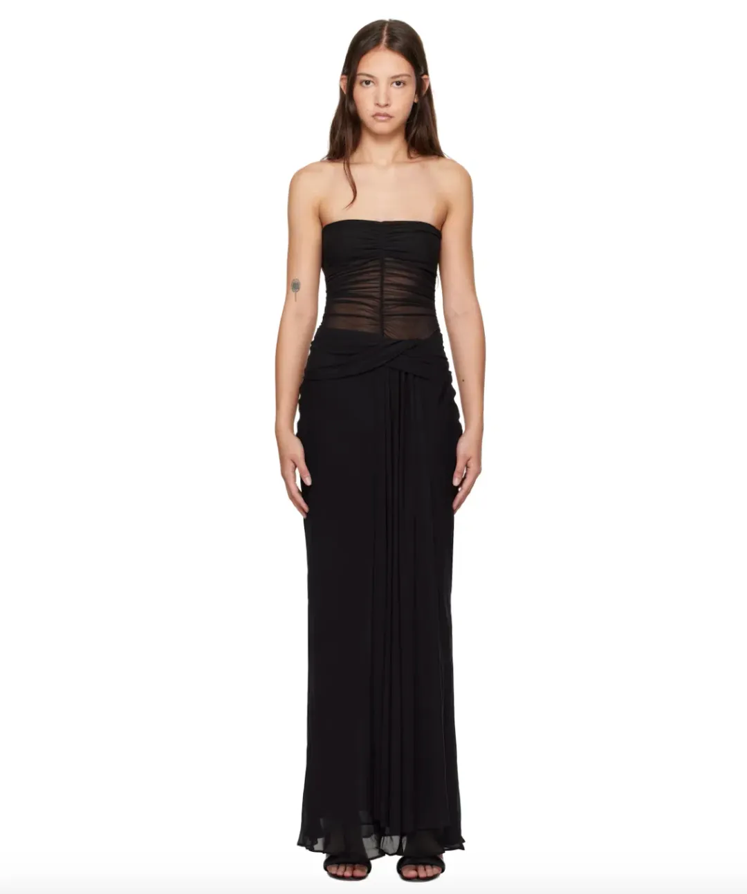 Bec & Bridge Noemi Strapless Dress in Black Size 8 for rent on The Volte - main image