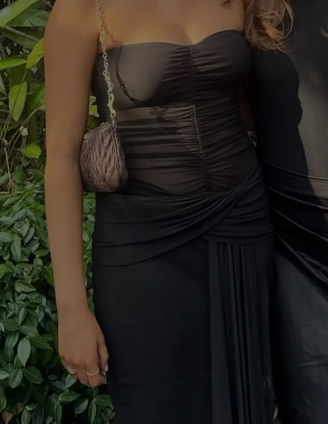 Bec & Bridge Noemi Strapless Dress in Black Size 8 for rent on The Volte - main image