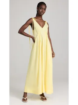 Lee Mathews Andy Maxi Dress Lemon Yellow Size 14 for rent on The Volte - image 1