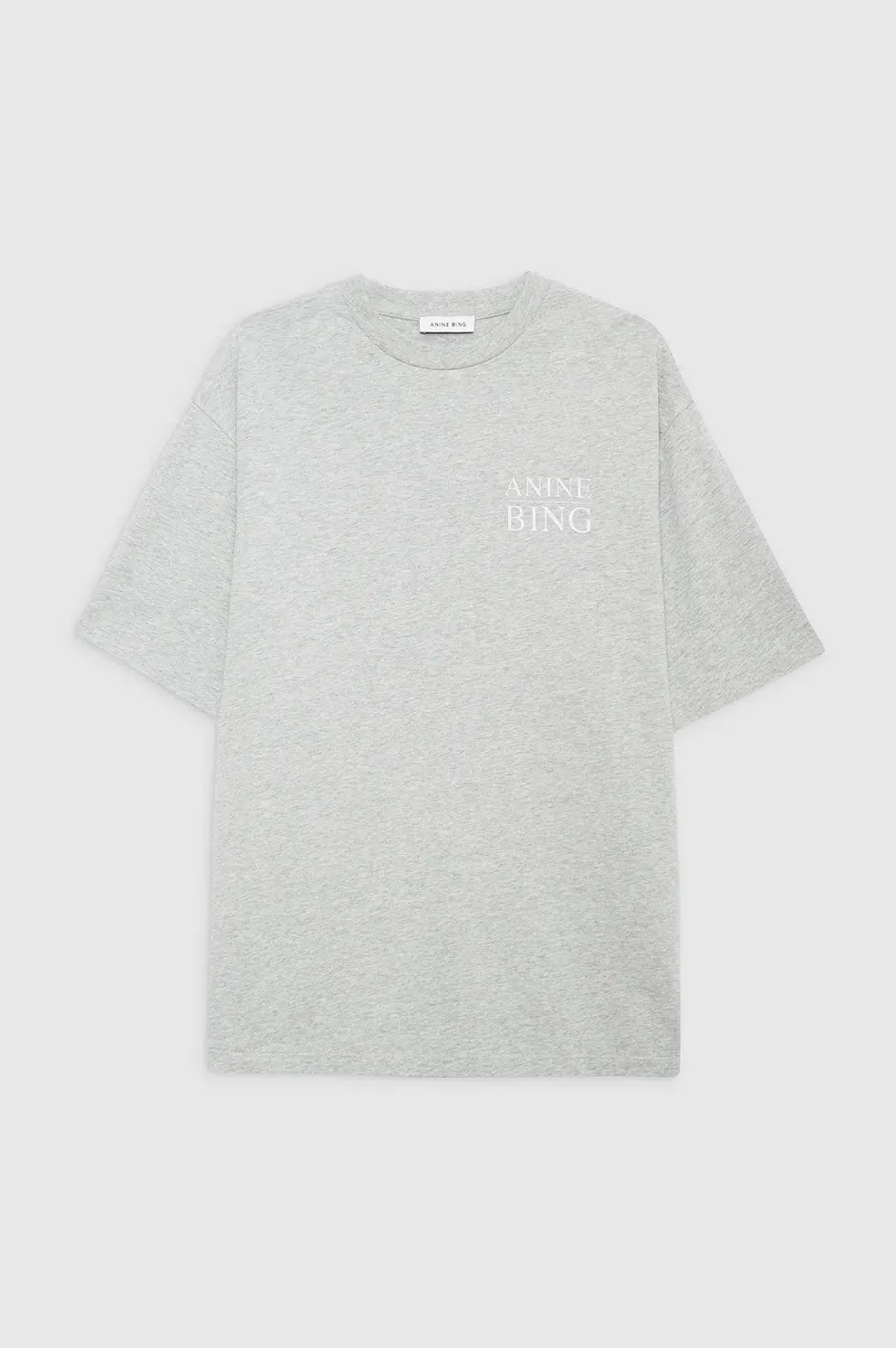 Anine Bing Myers T-Shirt Serif NY Washed Heather Grey Size 6 for rent on The Volte - main image