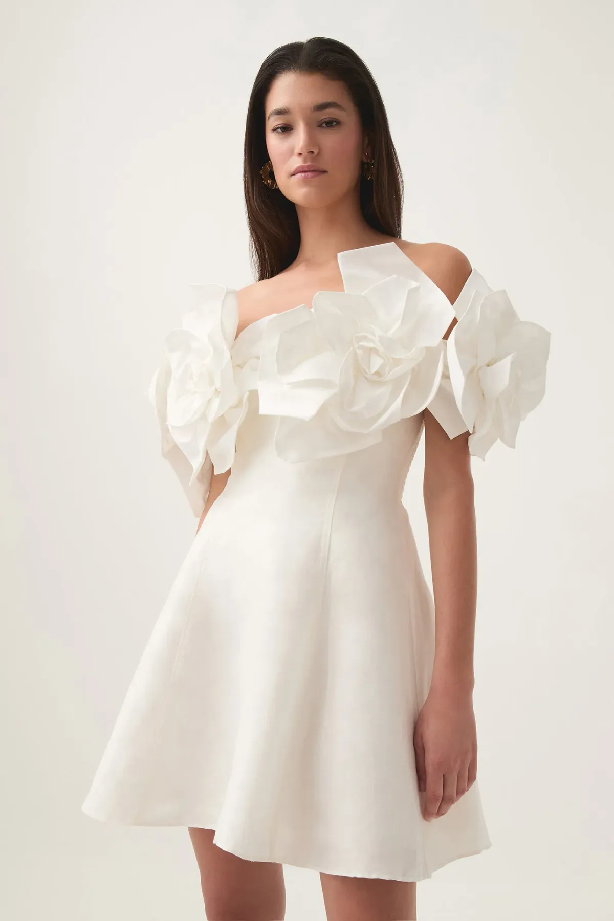 AJE ETTA MINI DRESS IVORY SIZE AU 10 - Image 1