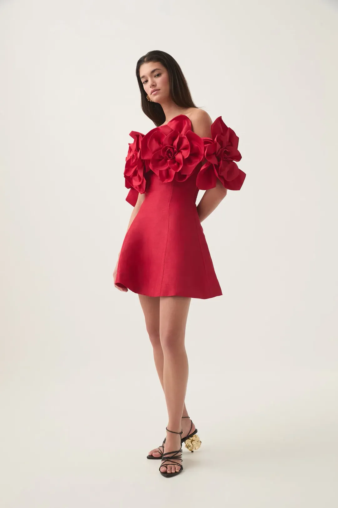 Aje Etta Mini Dress Red Size 10 for rent on The Volte - main image