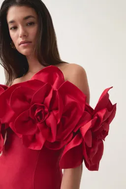 Aje Etta Mini Dress Red Size 10 for rent on The Volte - image 3