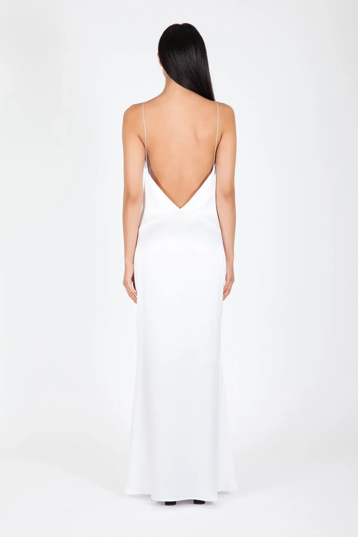 Natalie Rolt Isla Silk Gown Ivory White Size 8 - Image 2