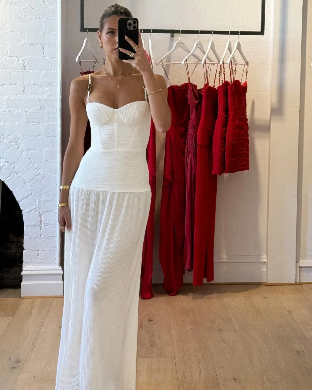 Manning Cartell Double Time Pleat Dress 8 for rent on The Volte - main image