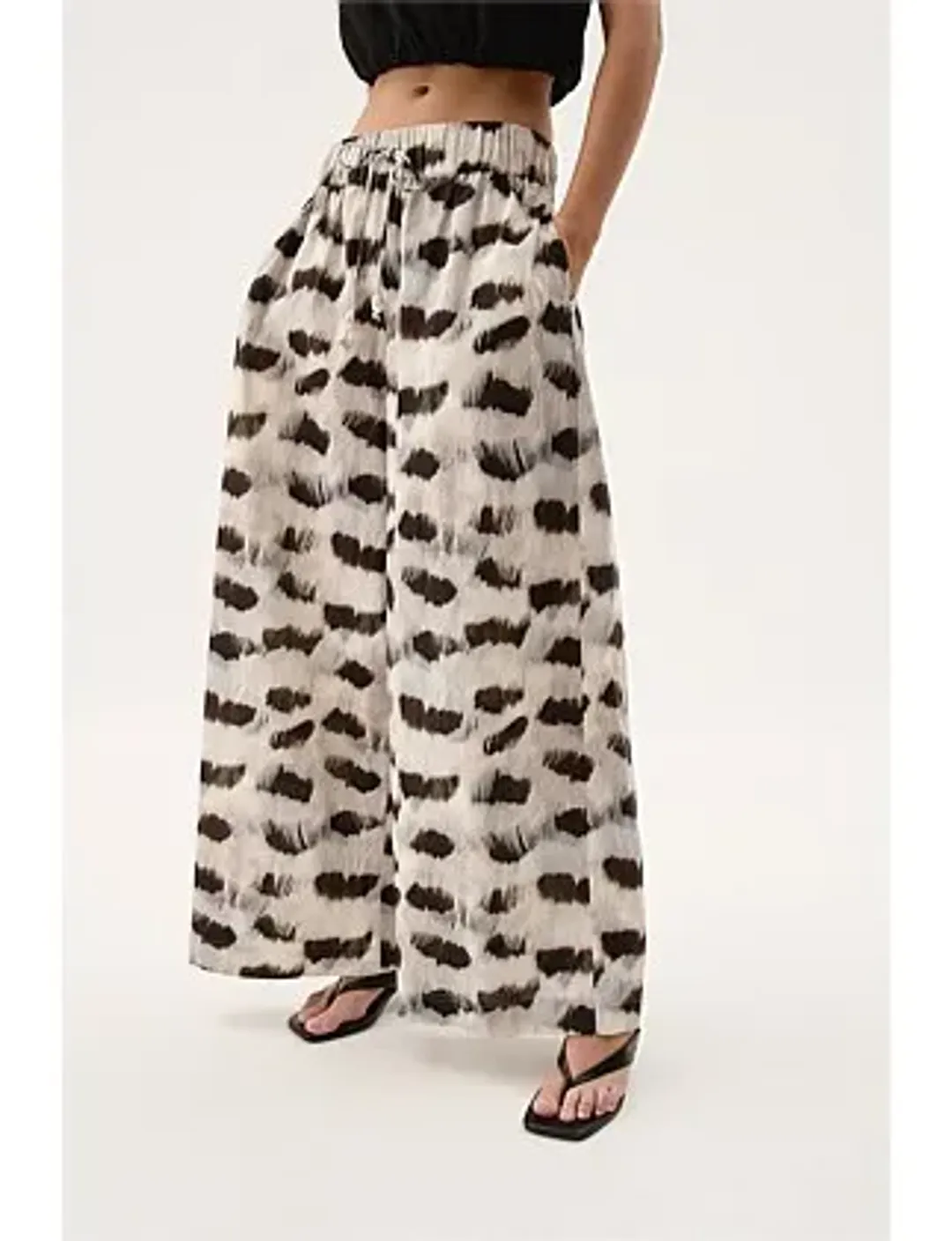 AJE Airlie Relaxed Pants Light Plume Size 10 for rent on The Volte - main image