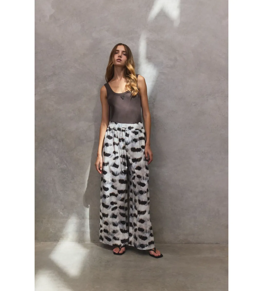 AJE Airlie Relaxed Pants Light Plume Size 10 for rent on The Volte - main image