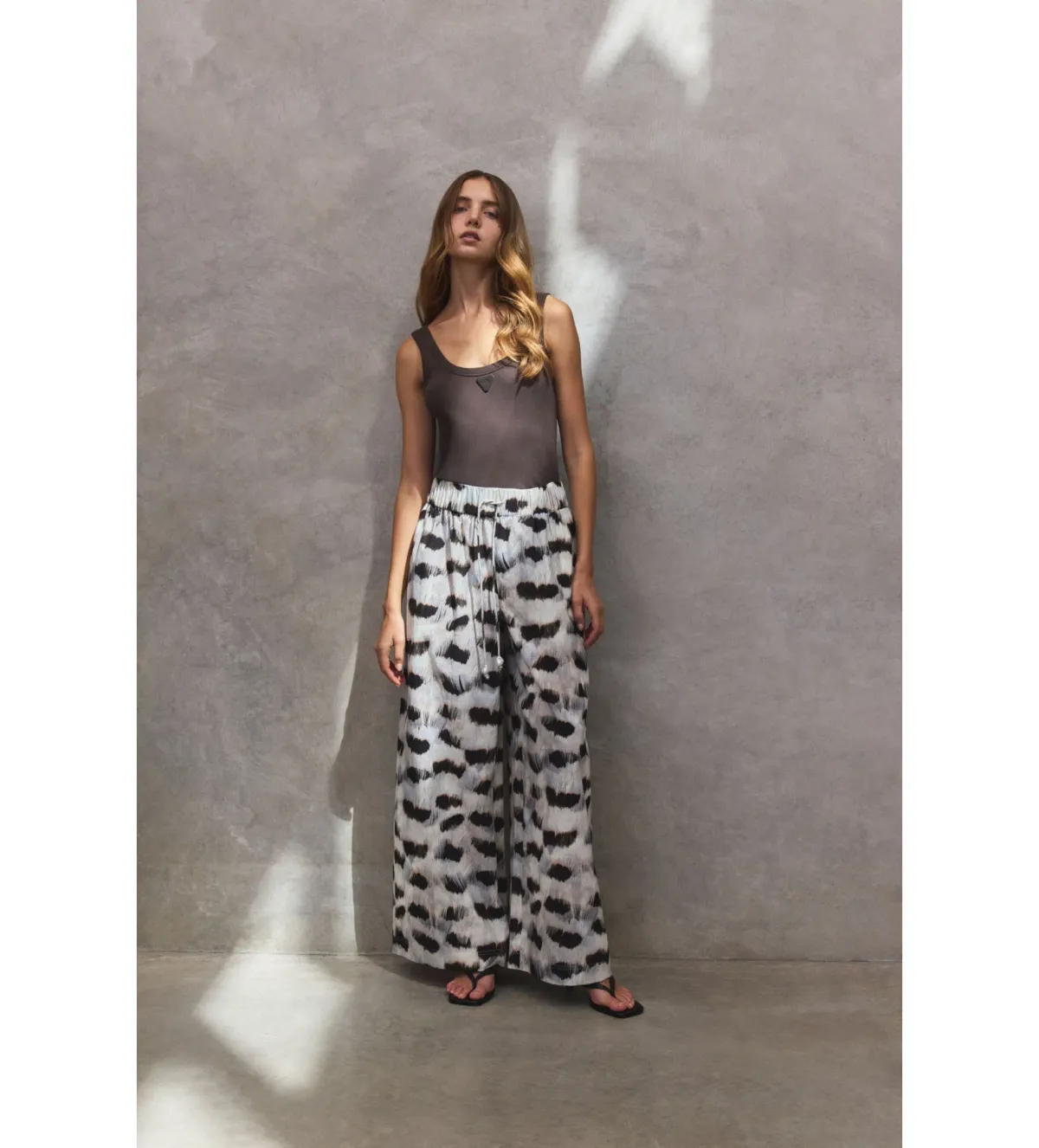 AJE Airlie Relaxed Pants Light Plume Size 10 for rent on The Volte - main image