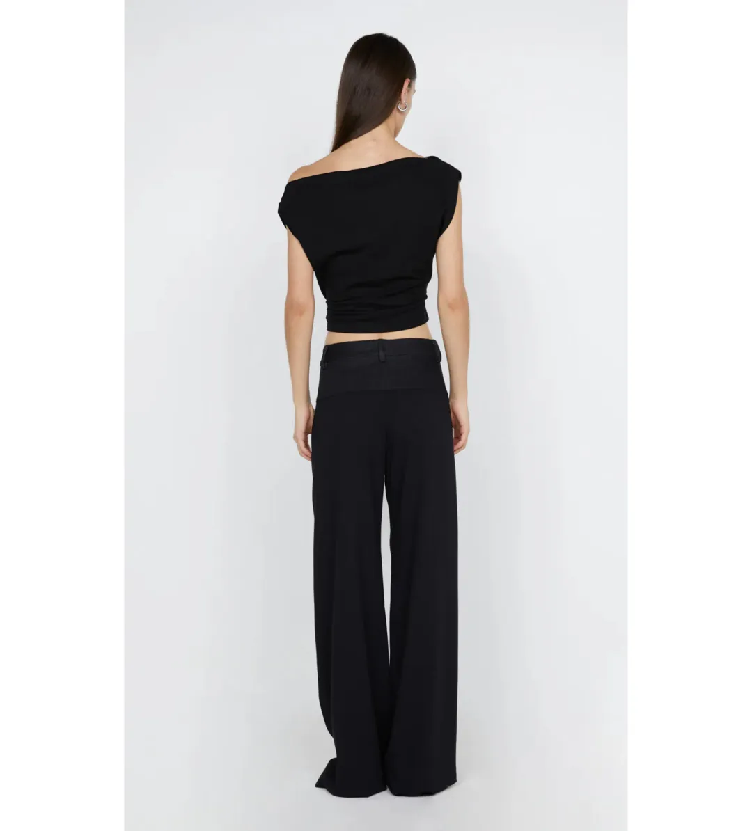 Bec & Bridge Soraya Boat Neck Top Black Size 8 for rent on The Volte - main image