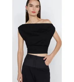 Bec & Bridge Soraya Boat Neck Top Black Size 8 for rent on The Volte - image 2