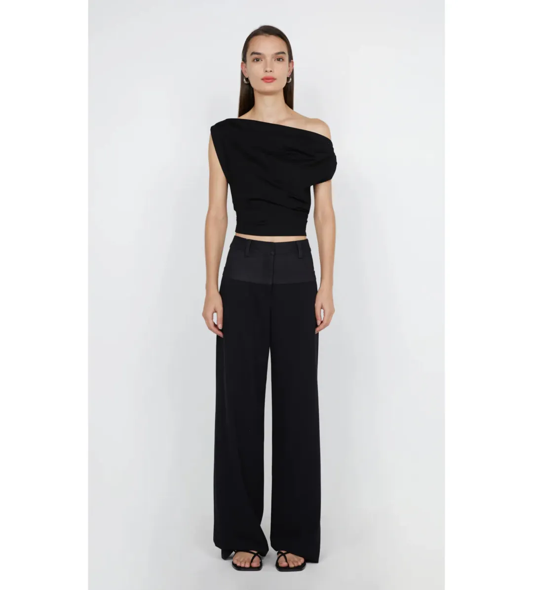 Bec & Bridge Soraya Boat Neck Top Black Size 8 for rent on The Volte - main image