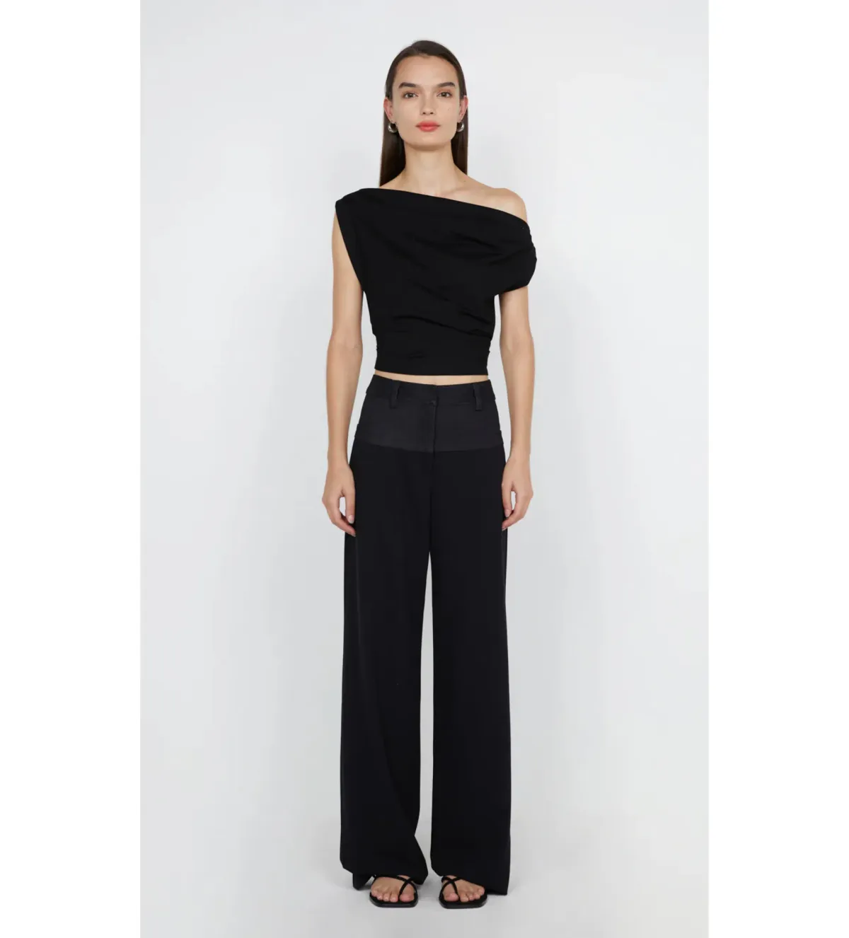Bec & Bridge Soraya Boat Neck Top Black Size 8 for rent on The Volte - main image