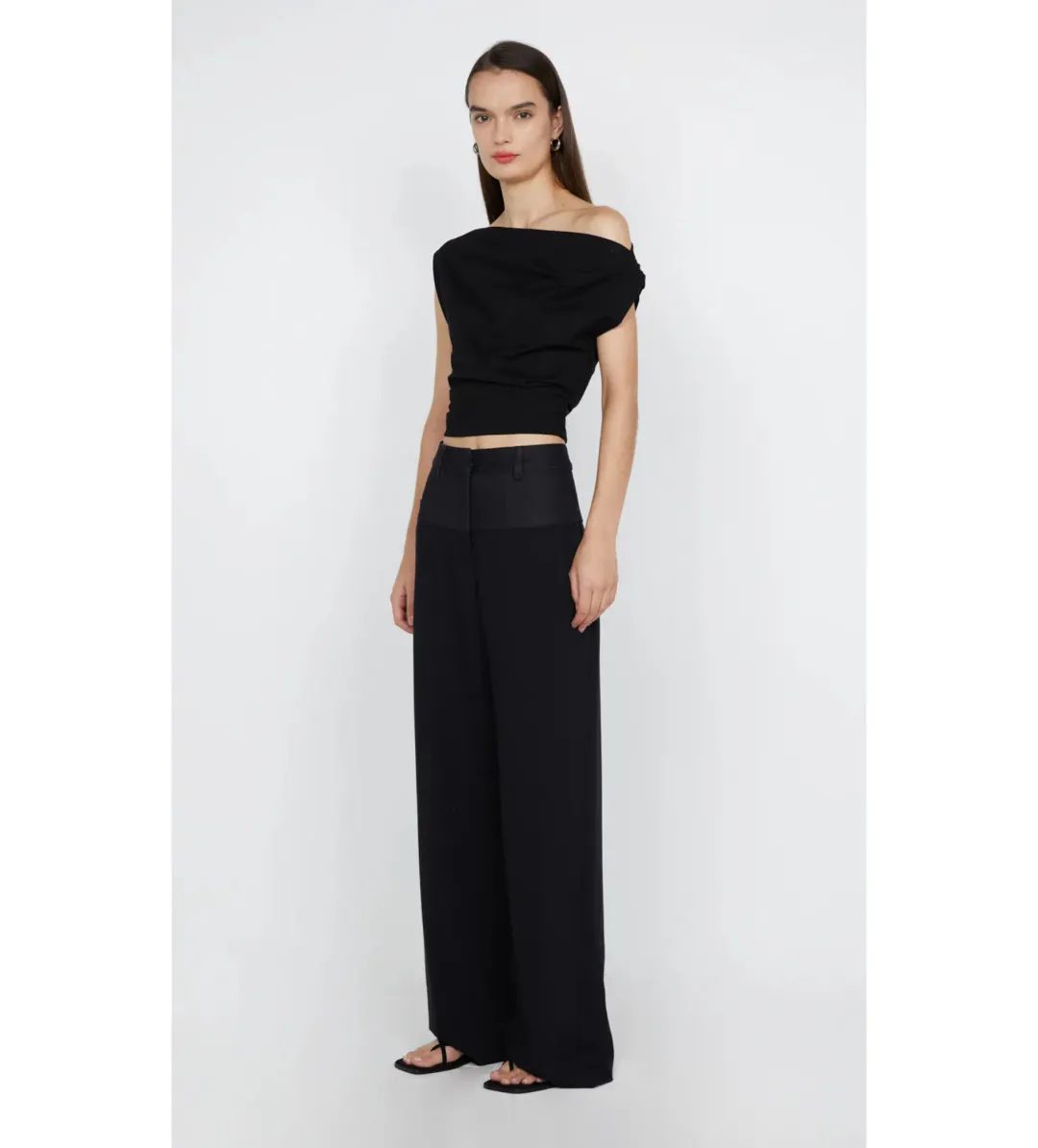 Bec & Bridge Soraya Boat Neck Top Black Size 8 for rent on The Volte - main image