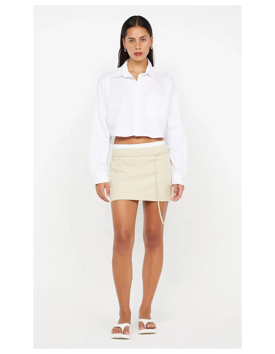 Bec & Bridge Kelsi Mini Skirt Bone Size AU 10 for rent on The Volte - main image