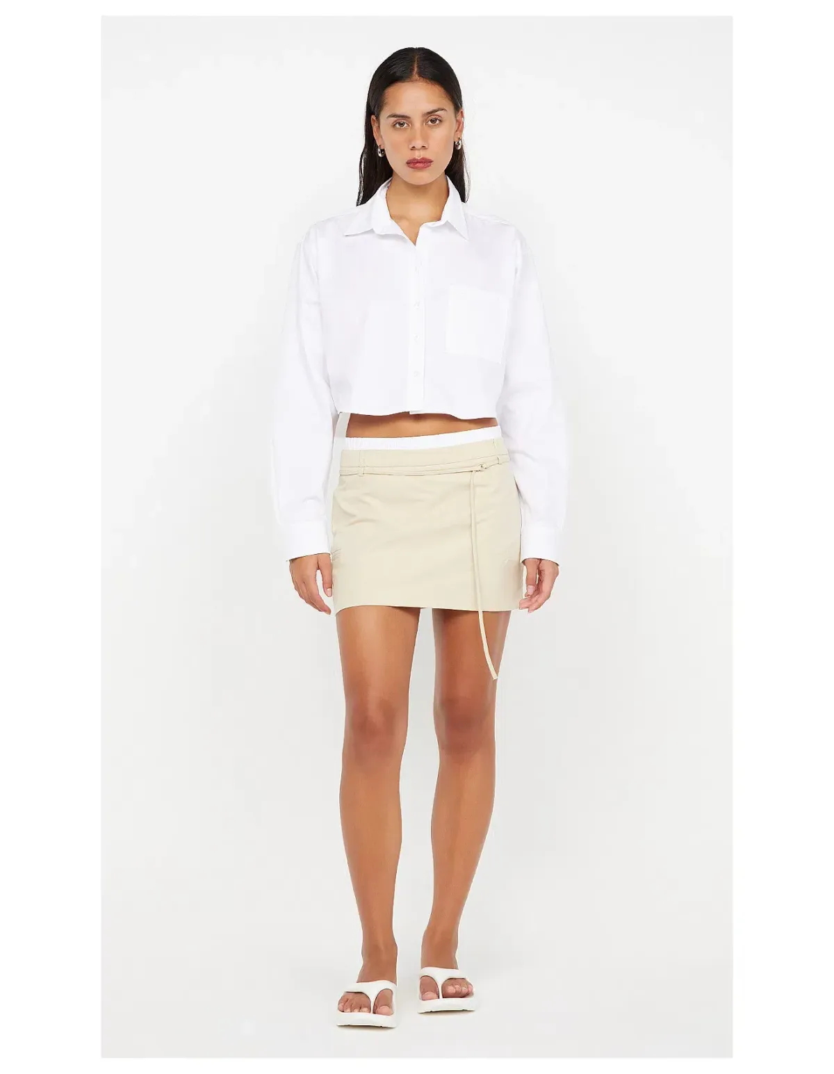 Bec & Bridge Kelsi Mini Skirt Bone Size AU 10 for rent on The Volte - main image