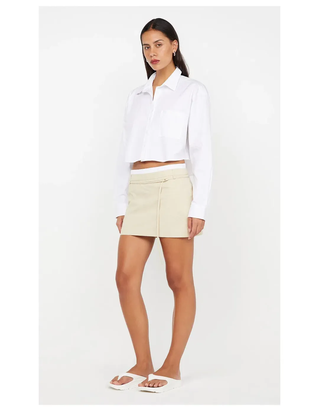 Bec & Bridge Kelsi Mini Skirt Bone Size AU 10 for rent on The Volte - main image