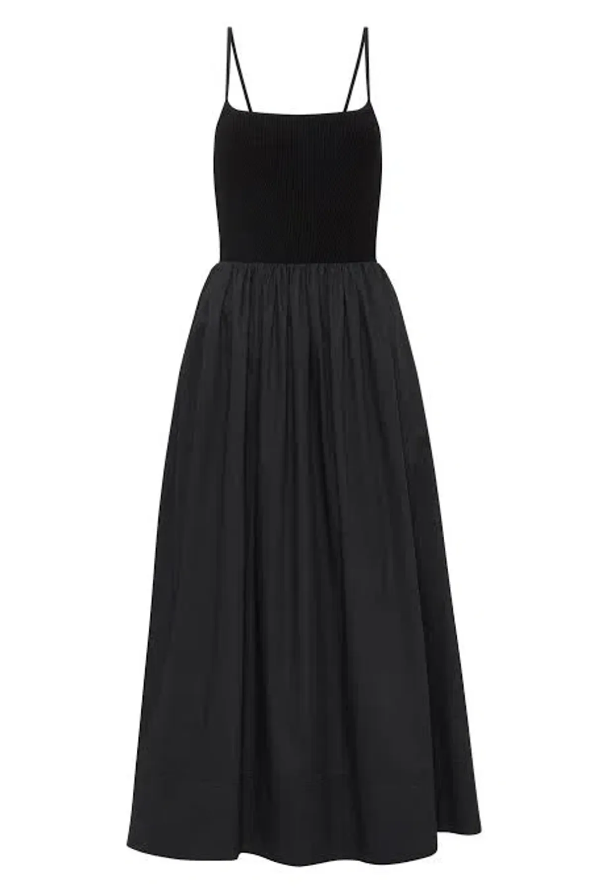 AJE Danica Tie Back Scarf Midi Dress Black 6 - Image 3