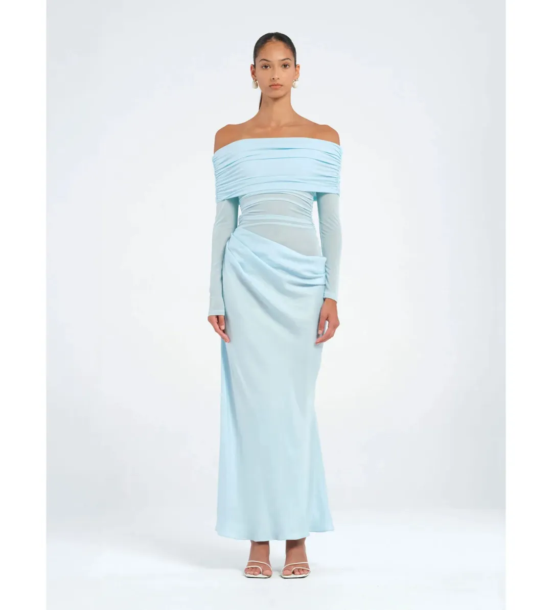 Benni Yasmin Maxi Dress Baby Blue Size 8 for rent on The Volte - main image