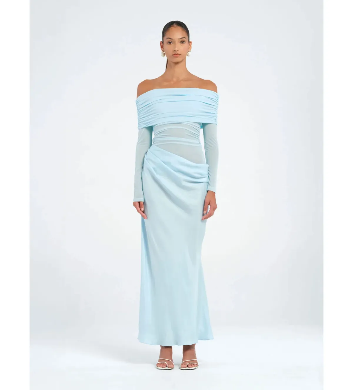 Benni Yasmin Maxi Dress Baby Blue Size 8 for rent on The Volte - main image