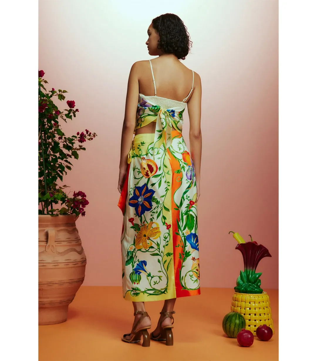 Alemais Flores Sarong Skirt Multi Size AU 10 for rent on The Volte - main image