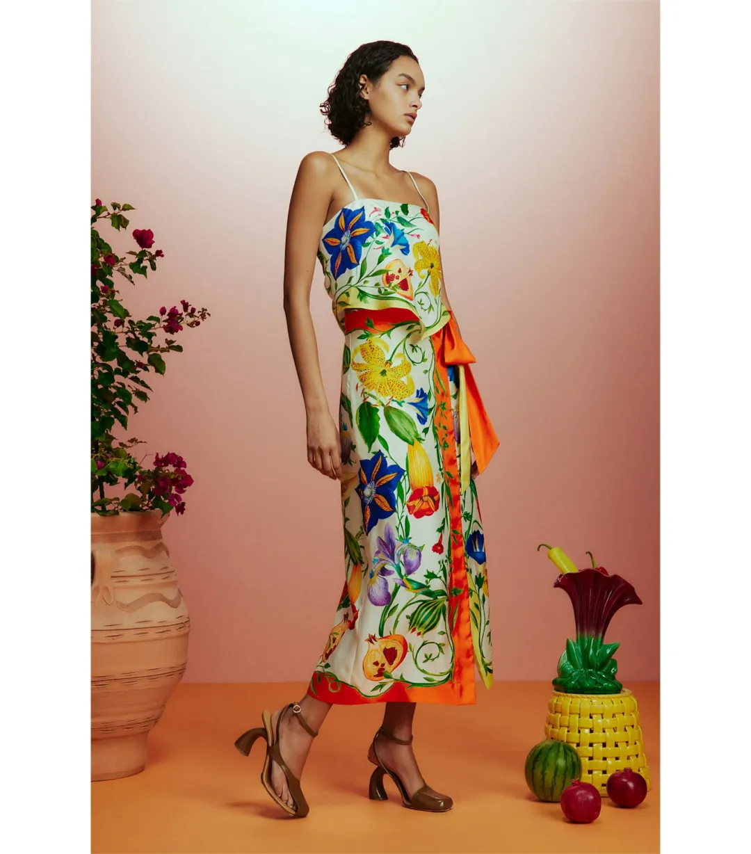 Alemais Flores Sarong Skirt Multi Size AU 10 for rent on The Volte - main image