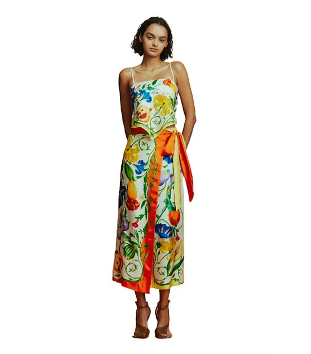 Alemais Flores Sarong Skirt Multi Size AU 10 for rent on The Volte - main image