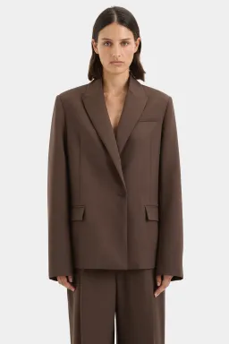 Sir the Label The Dylan Blazer Chocolate Size AU 6 for rent on The Volte - image 2