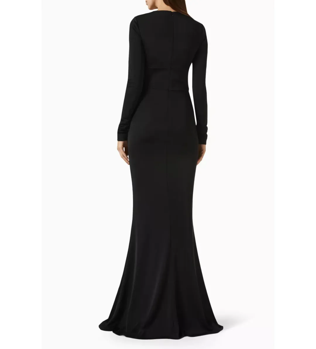 Rebecca Vallance Domenica Gown in Jersey Black Size AU 6 for rent on The Volte - main image