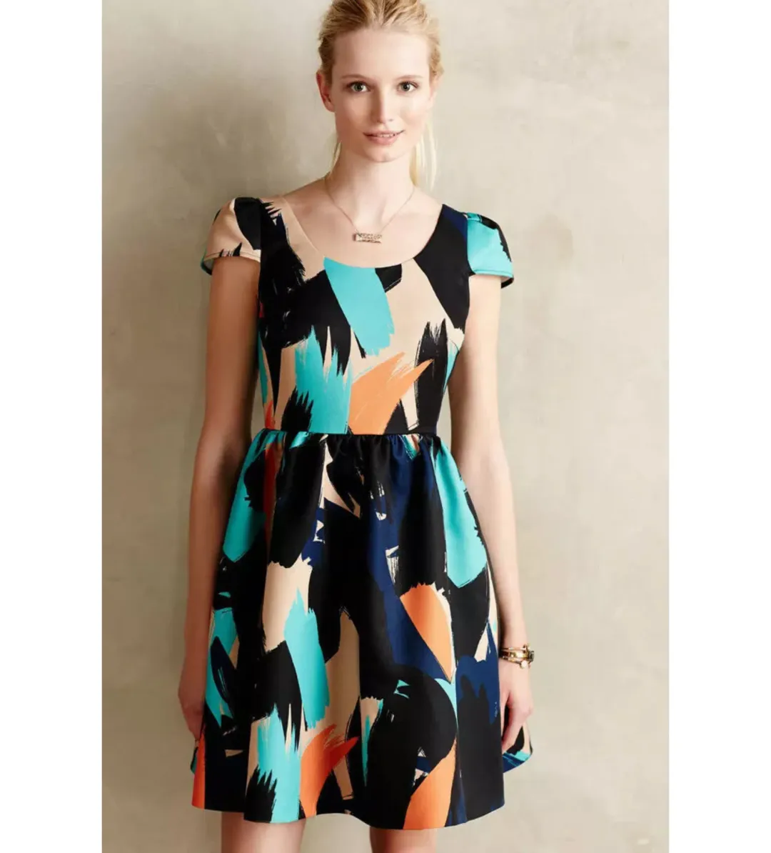 Anthropologie Pinion Mini Dress Multi Size 6 for rent on The Volte - main image