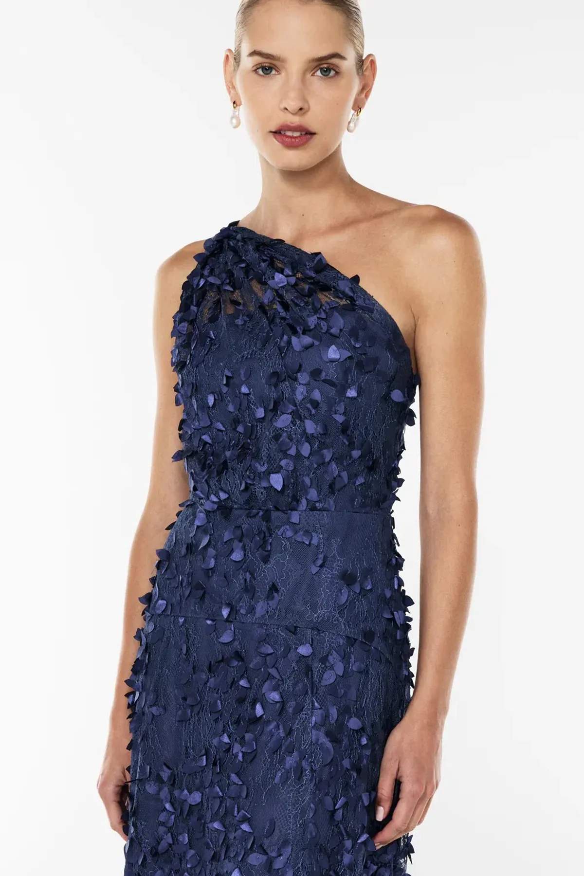 Manning Cartell Enchantment One Shoulder Dress Royal Blue Size AU 10 - Image 5