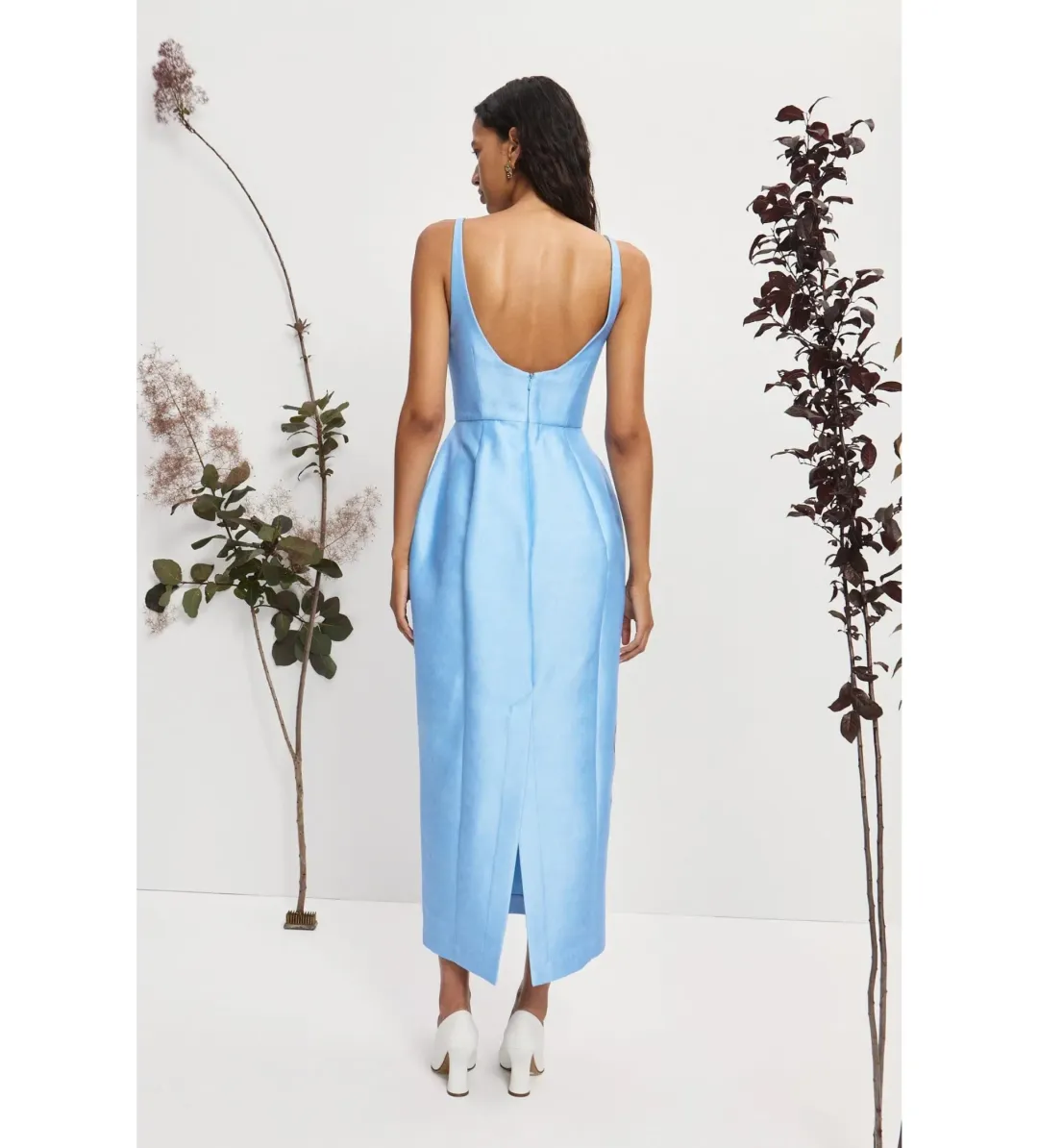 Alemais Donata Taffeta Gown Blue Size AU 10 for rent on The Volte - main image