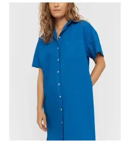 LMND Chiara Short Sleeve Shirt Knee-Length Dress Blue Size AU 8 for rent on The Volte - image 3