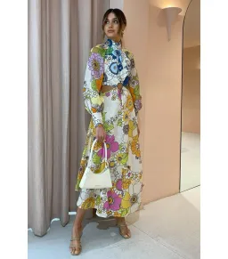 Alemais Farrah Cut Out Midi Dress Floral Size AU 12 for rent on The Volte - image 5