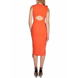 Rebecca Vallance Martinique Midi Dress in Tangello Size 6 for rent on The Volte - image 3