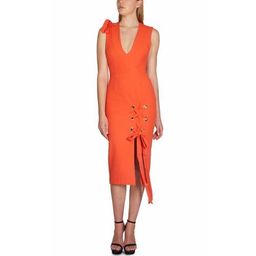 Rebecca Vallance Martinique Midi Dress in Tangello Size 6 for rent on The Volte - image 1