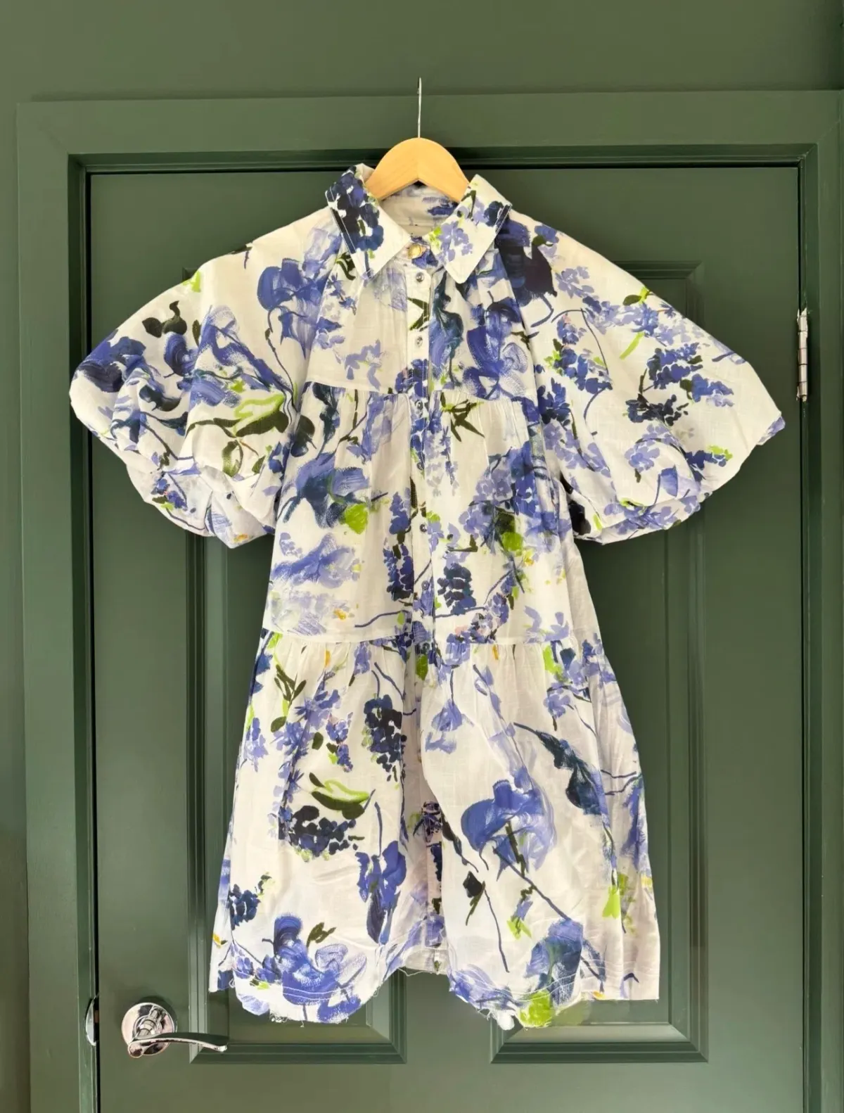 Aje Pablo Smock Mini Dress in Cotton Size AU 12 - Image 1