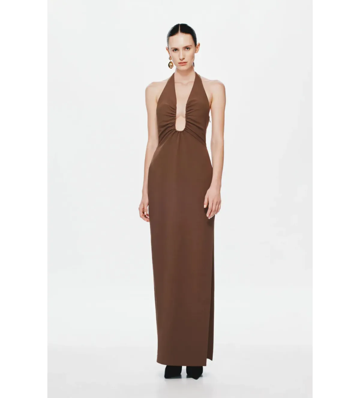 MISHA The Alusia Maxi Dress in Mink Size 8/S - Image 1