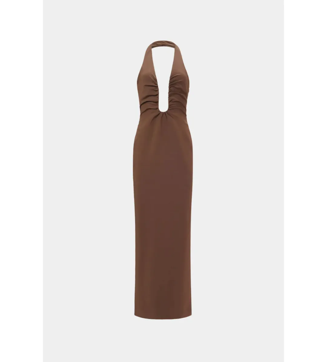 MISHA The Alusia Maxi Dress in Mink Size 8/S for rent on The Volte - main image