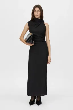 Camilla And Marc Davana Midi Dress Black Size 10 for rent on The Volte - image 1
