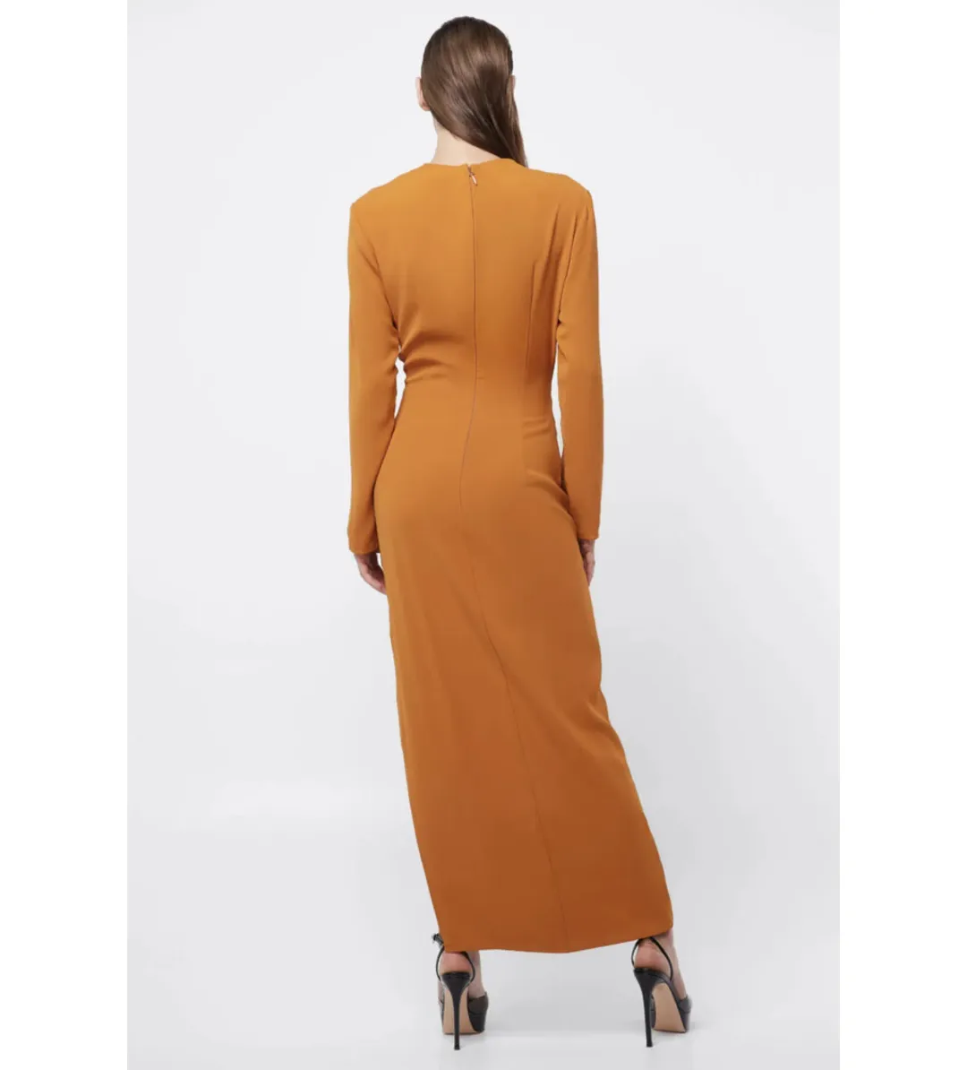 Mossman Sense Of You Maxi Dress Orange Size 12 for rent on The Volte - main image