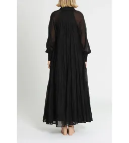 AJE Musing Smock Maxi Dress Black Size 8 for rent on The Volte - image 2