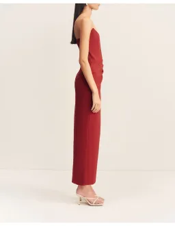 Shona Joy Lani Corset Maxi Dress Red Size AU 10 for rent on The Volte - image 3