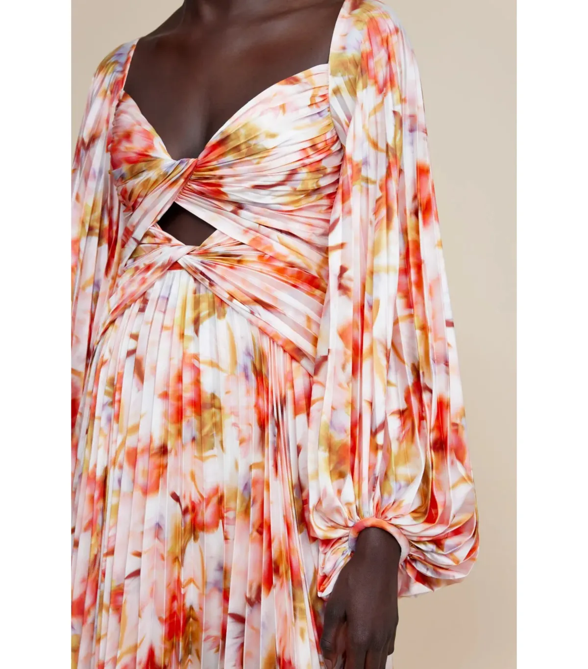 Acler Auroa Midi Dress in Rouge Medley Size AU 8 - Image 4