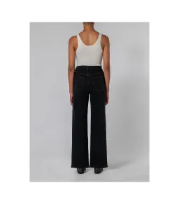 Nobody Denim Milla Wide Leg 32" Long Jean Black Size AU 10 for rent on The Volte - image 4