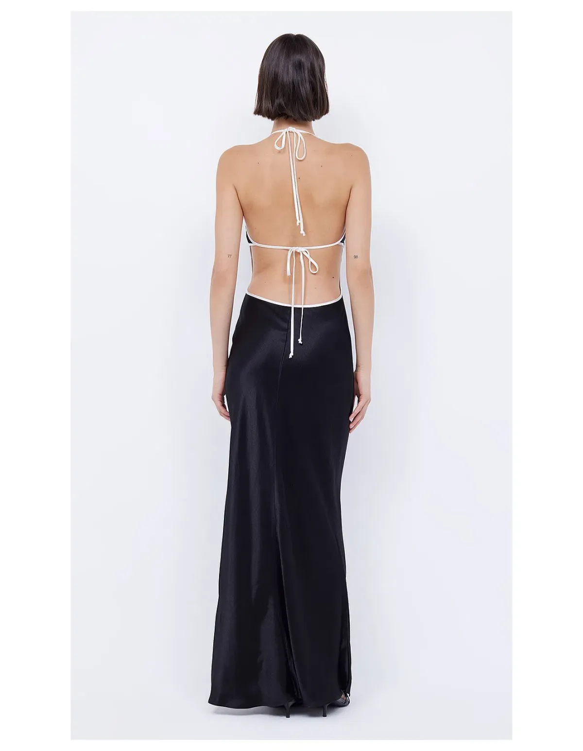Bec & Bridge Zariah Halter Dress Maxi Black Size AU 12 - Image 2