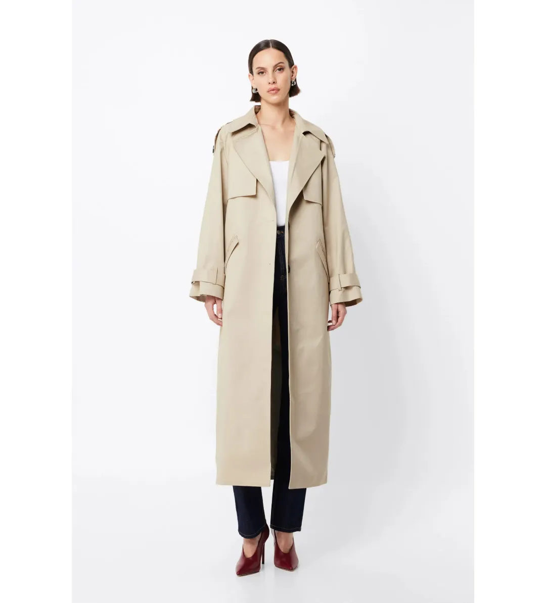 Mossman Franklin Trench Coat in Natural Size AU 8 for rent on The Volte - main image