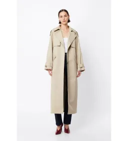 Mossman Franklin Trench Coat in Natural Size AU 8 for rent on The Volte - image 2