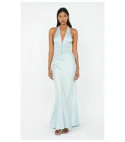 Bec & Bridge Akari Halter Dress Cloud Blue Size AU 6 for rent on The Volte - image 1